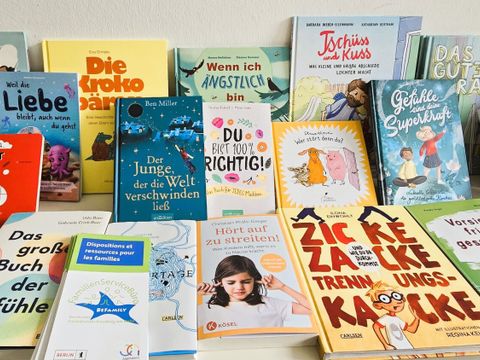 Eine Auswahl der Buchtipps für Kinder, Jugendliche und deren Eltern zu den Themen: Trauer, Trennung, Wut oder Ängste