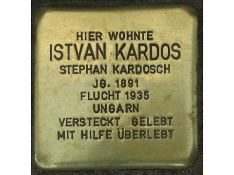 Stolperstein Istvan Kardos