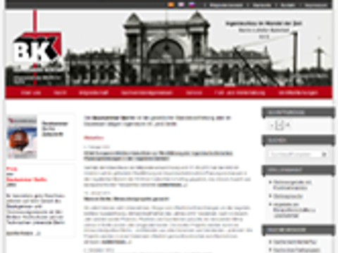 Screenshot der Webseite der Baukammer Berlin