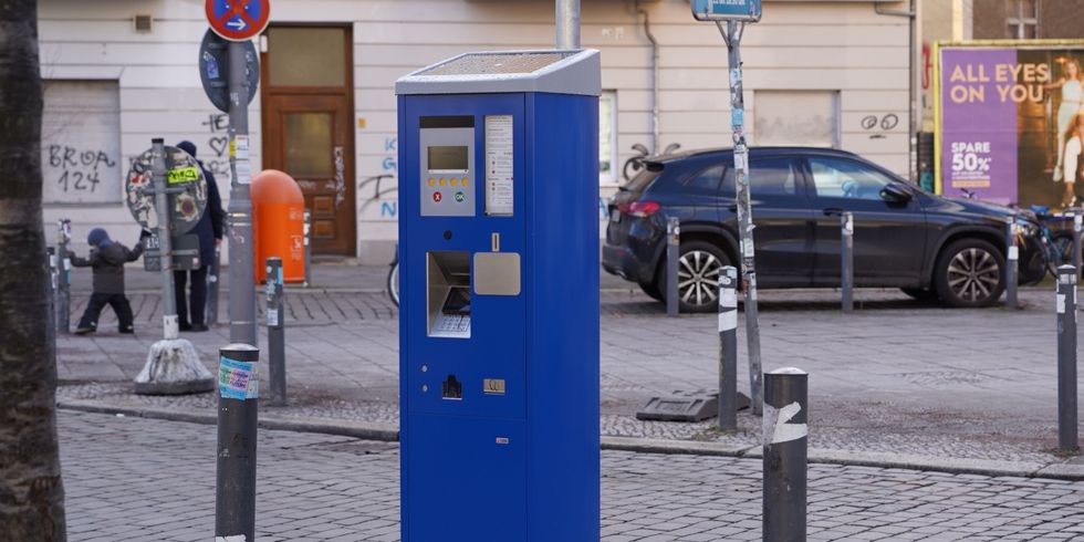 Parkscheinautomat in der Parkzone 105