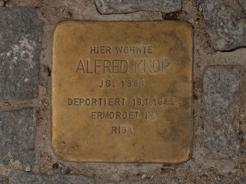 Stolperstein Alfred Knop, 10.06.2012
