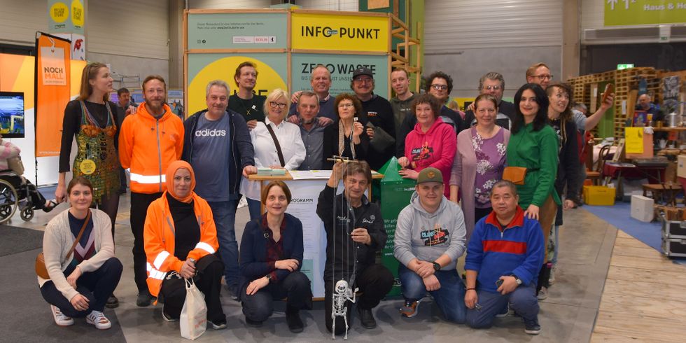 Gemeinsam mit 24 Partnerorganisationen präsentierte sich der Re-Use Superstore auf der Internationalen Grünen Woche 2023.