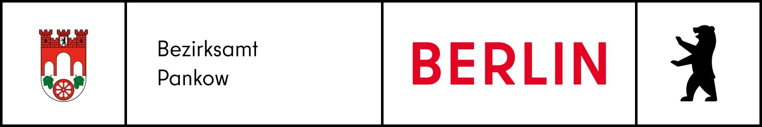 Berlin-Logo mit Wappen von Pankow