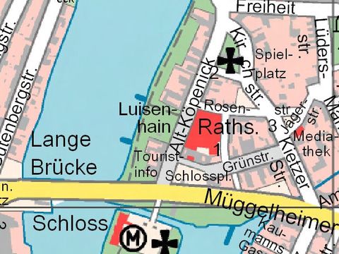 Ausschnitt Bezirkskarte Altstadt Köpenick