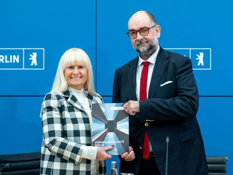Presse-Konferenz zu Verfassungs-Schutz-Bericht Berlin 2025