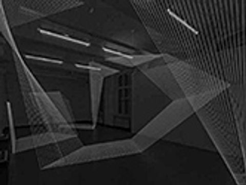 Jeongmoon choi Drawing in Space – Unterbruch, Installation (Bild: Jeongmoon choi | Foto: Dave Großmann)