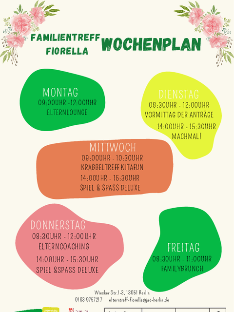 Bunt Rosa Illustrativ Sport Workout Wochenplan
