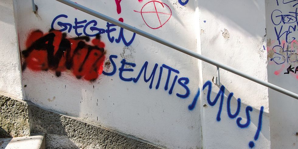 Grafitty auf Stein