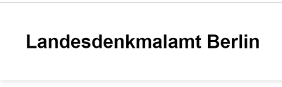 Schriftzug "Landesdenkmalamt Berlin"