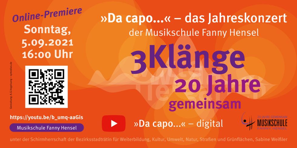 Plakat "Da capo" 2021 - 3Klänge