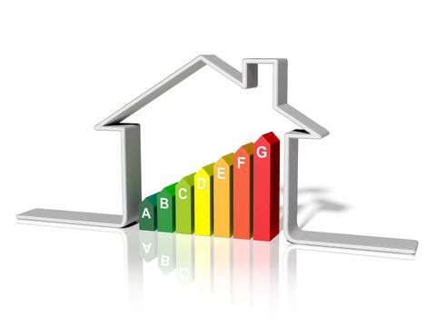 Haus energetisch - 3D-Rendering