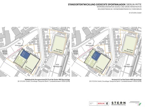 Standortentwicklung gedeckte Sportanlagen Arbeitspläne (Bild: S.T.E.R.N. GmbH)