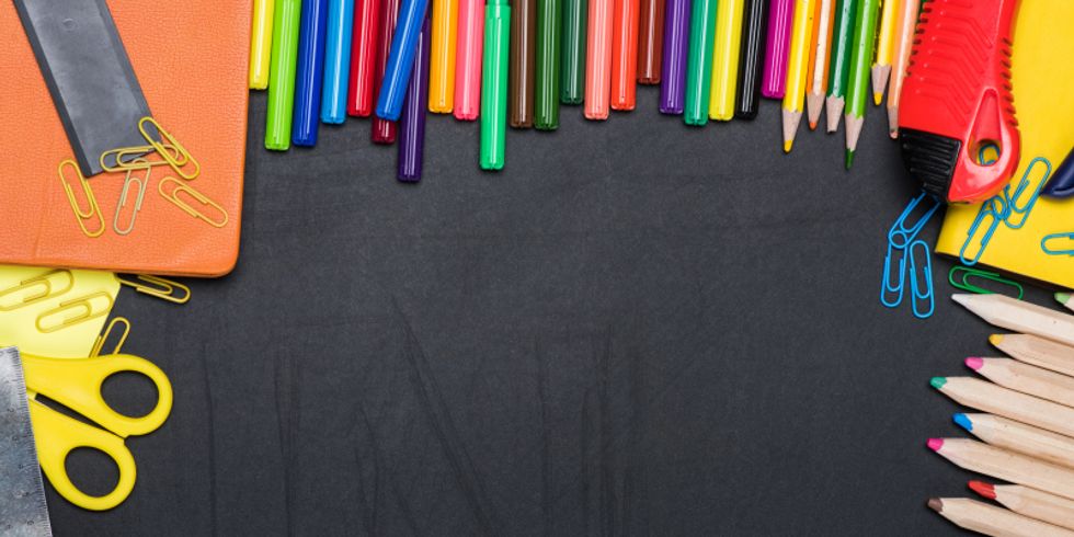 Bunte Schule und Bürotechnik