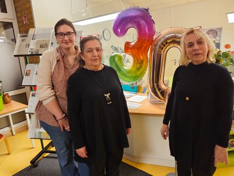 Mitarbeiterinnen der Bibliothek