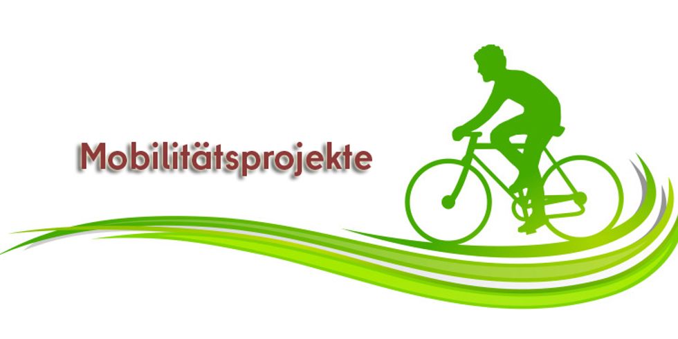 grün gezeichneter Radfahrer