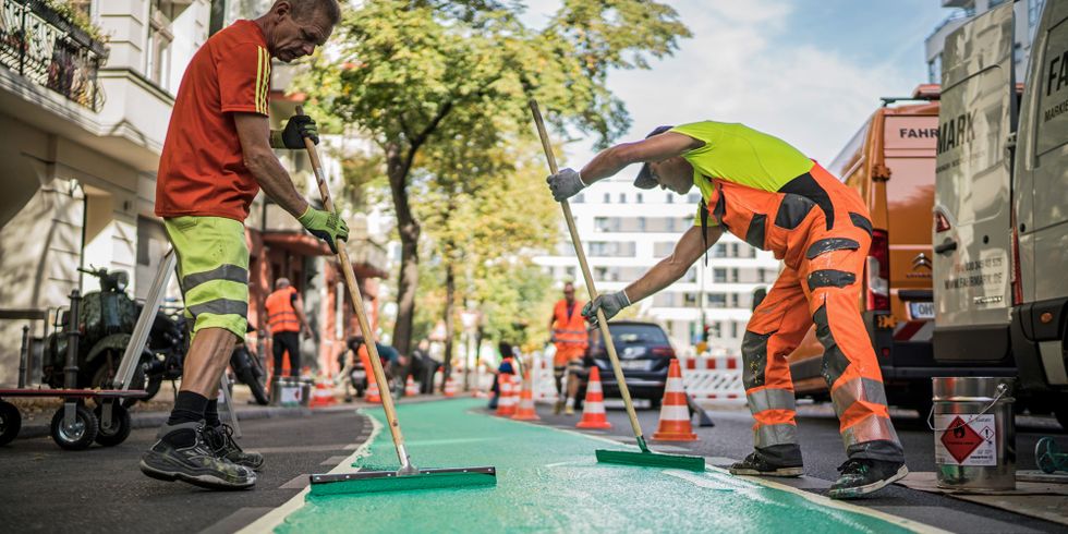 Grünbeschichtungsarbeiten