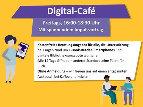 Grafik mit Text zum Digital-Café