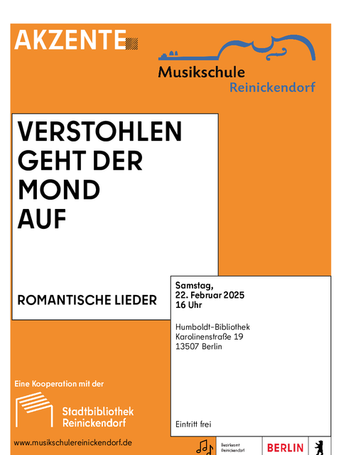 Plakat "Verstohlen geht der Mond auf" (Bild: BA Reinickendorf)