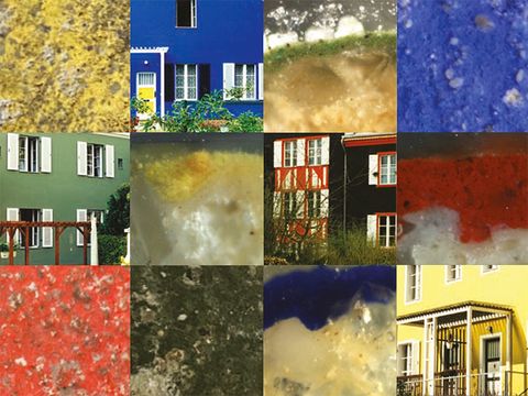Grafik zur Internationalen Tagung „Materiality and Color in Modernist Architecture” (4:3)