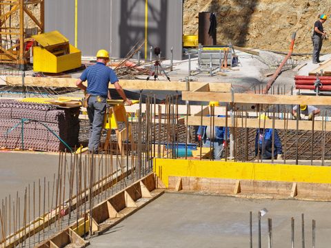 Ansicht einer Baustelle