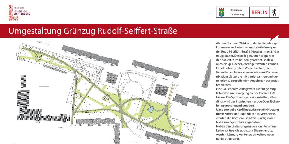 Bauschild Rudolf-Seiffert-Park