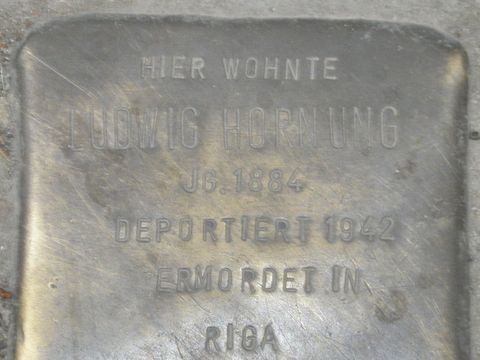 Stolperstein Ludwig Hornung
