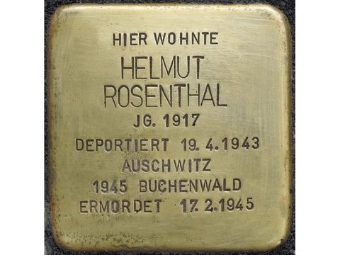 Stolperstein Helmut Rosenthal (Bild: Stolpersteine-Initiative CW, Hupka)