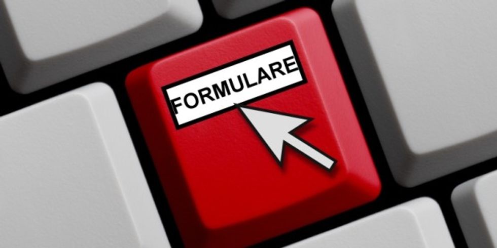 Tastatur mit Formulare-Button