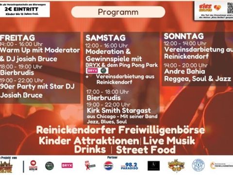 Programm Reinickendorfer Freiwilligenbörse auf dem Street Food Festival