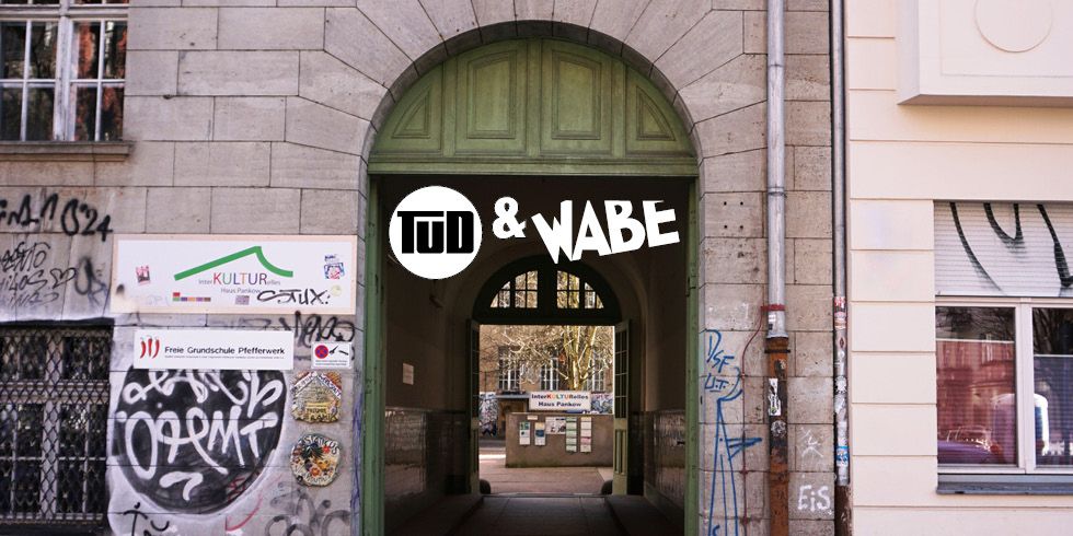 TuD und WABE, Eingang Interkukturelles Haus Pankow, Schönfließer Straße 7