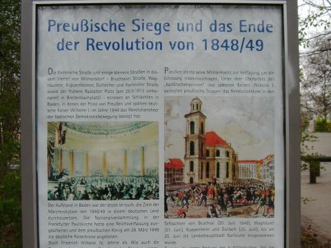 Informationstafel im Volkspark Wilmersdorf, Foto: Andreas Koska