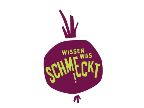 Gezeichnete Rote Bete mit Text Wissen was schmeckt