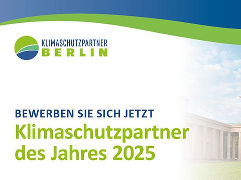 Klimaschutzpartner des Jahres 2025. Bewerben Sie sich jetzt