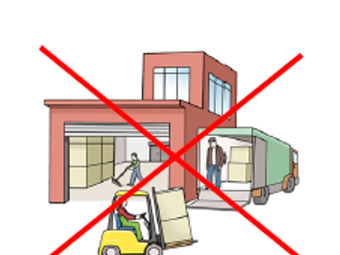 Fabrik durchgestrichen