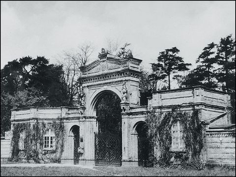 Hans Günther - Ruhwald-Parktor, 1937, Foto (Heimatarchiv Charlottenburg)