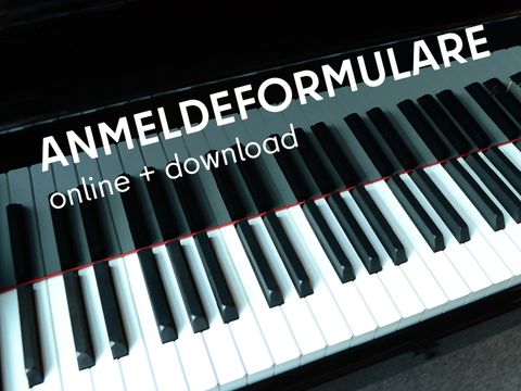 Anmeldeformular mit Motiv einer Tastatur