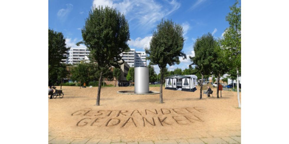 Kunstaktion Prerower Platz Die Insel