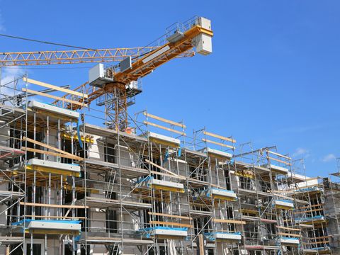 Baustelle, Wohnungsbau