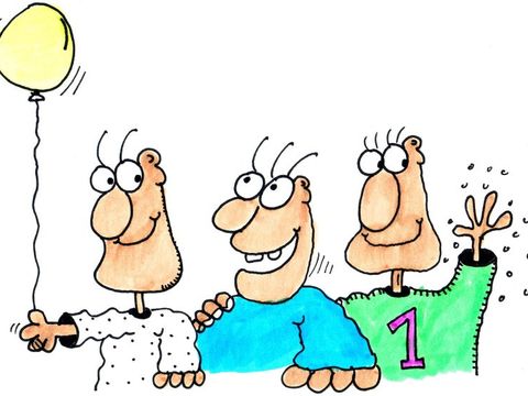 Cartoon Party-Männchen - von Eckehard Plum