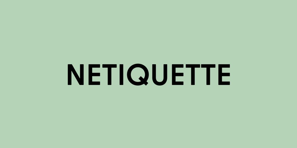 Social-Media Netiquette
