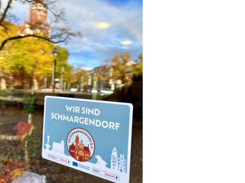 Hinweisschild Lokal Shoppen 2