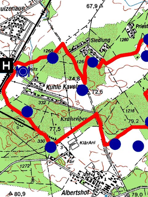 Wanderkarte (Bild: Berliner Forsten)