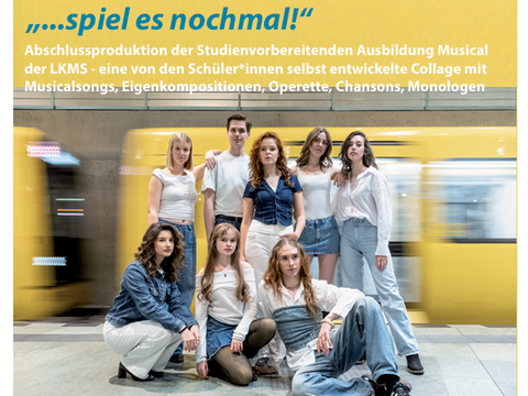 auf dem Bild ist der Flyer für das Musical abgebildet - alle infos stehen auch im Text