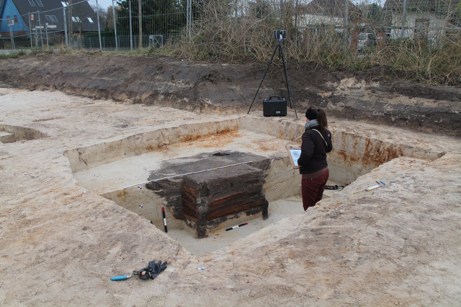 Grabung Berlin-Biesdorf Kastenbrunnen