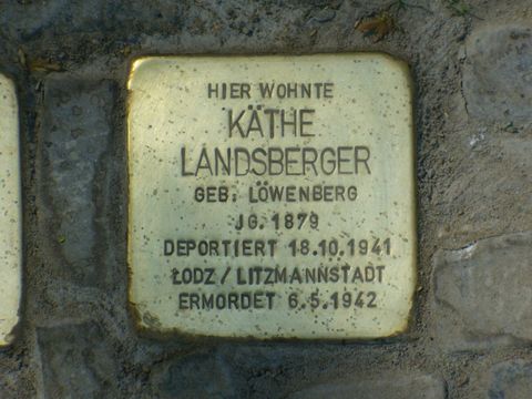 Stolperstein für Käthe Landsberger