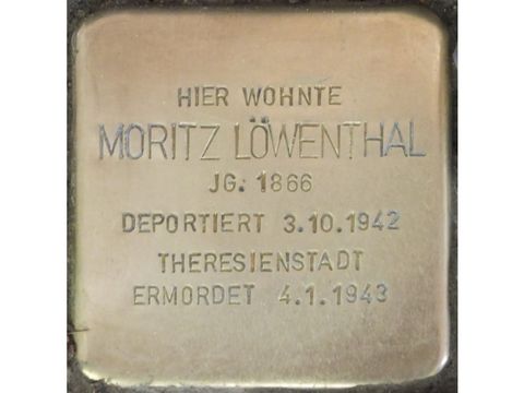 Stolperstein Moritz Löwenthal (Bild: Stolpersteine-Initiative CW, Hupka)