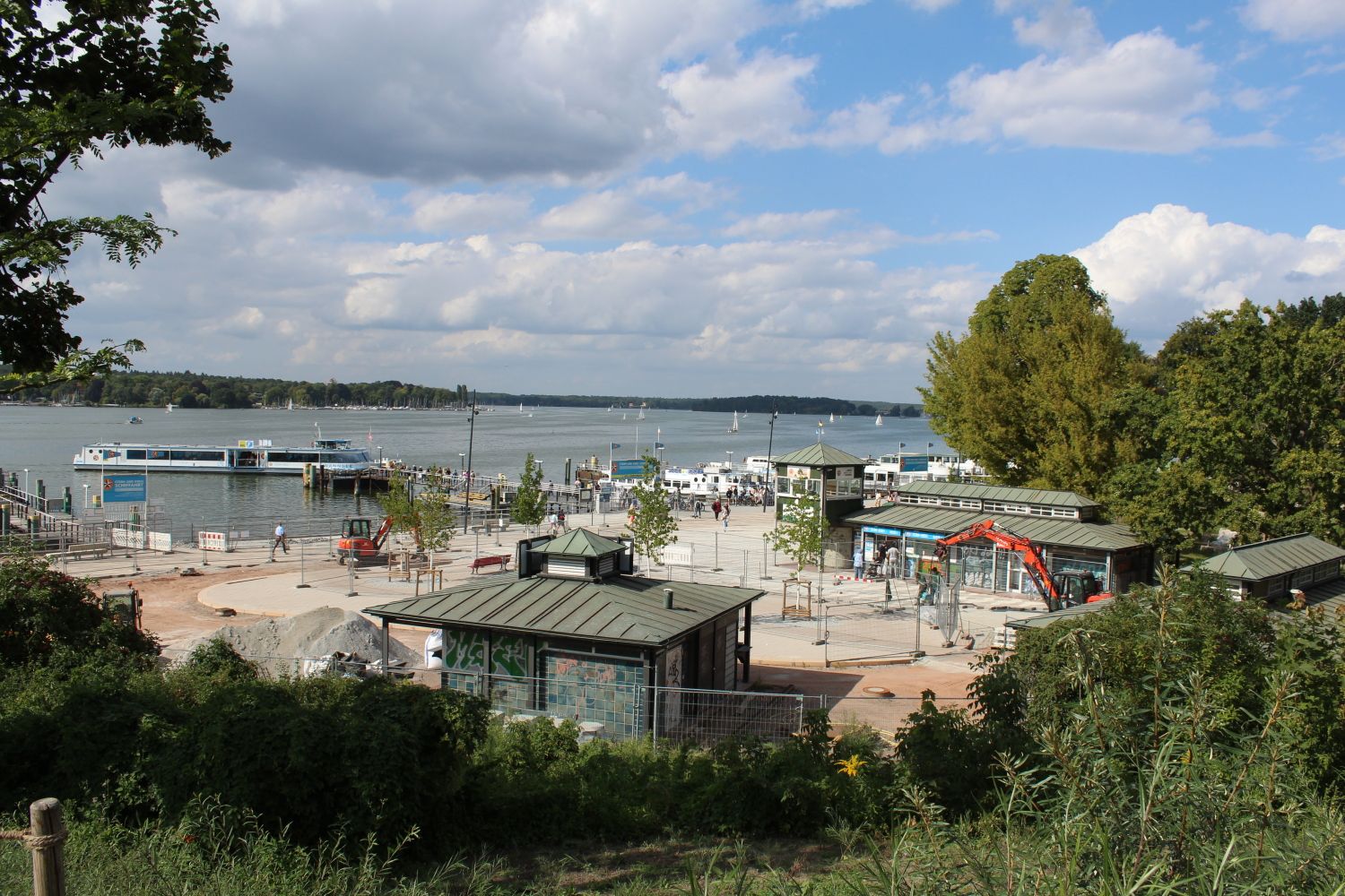 Sieht doch alles schon ganz ansehnlich aus: Blick auf die (Teil-)Baustelle Ronnebypromenade