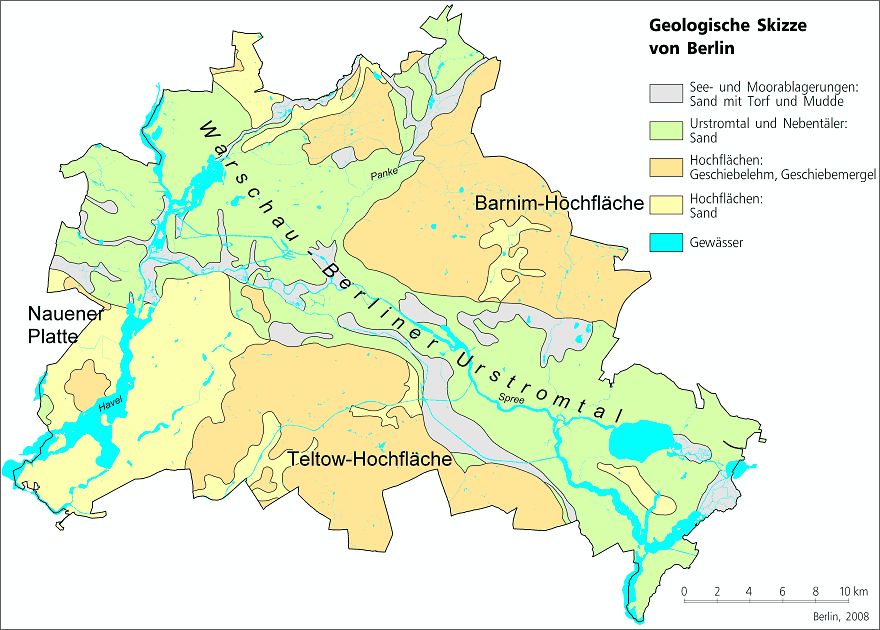Abb. 6: Geologische Skizze von Berlin