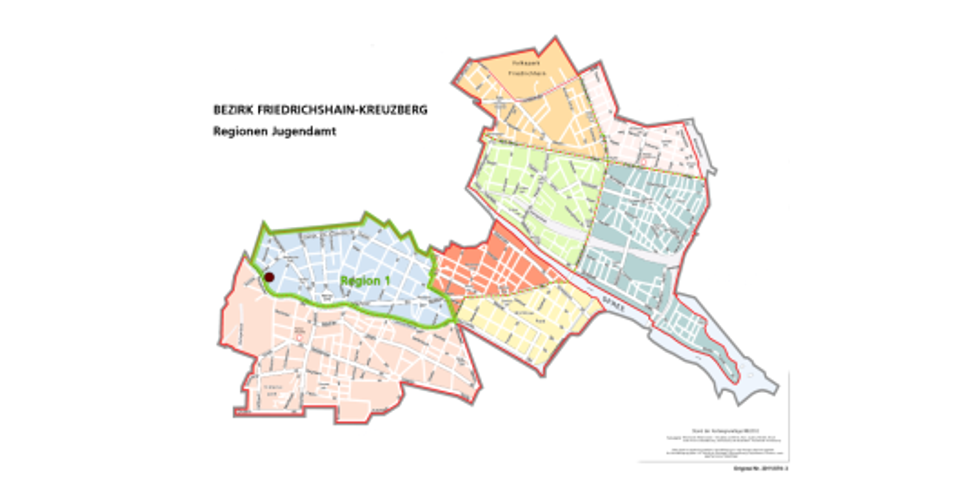 Karte Jugendamt - Region 1