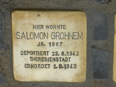 Stolperstein für Salomon Grohnem